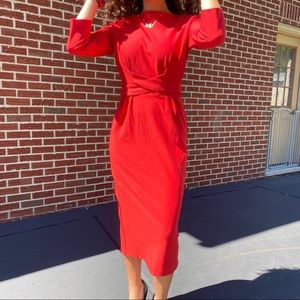 Red Midi Dress